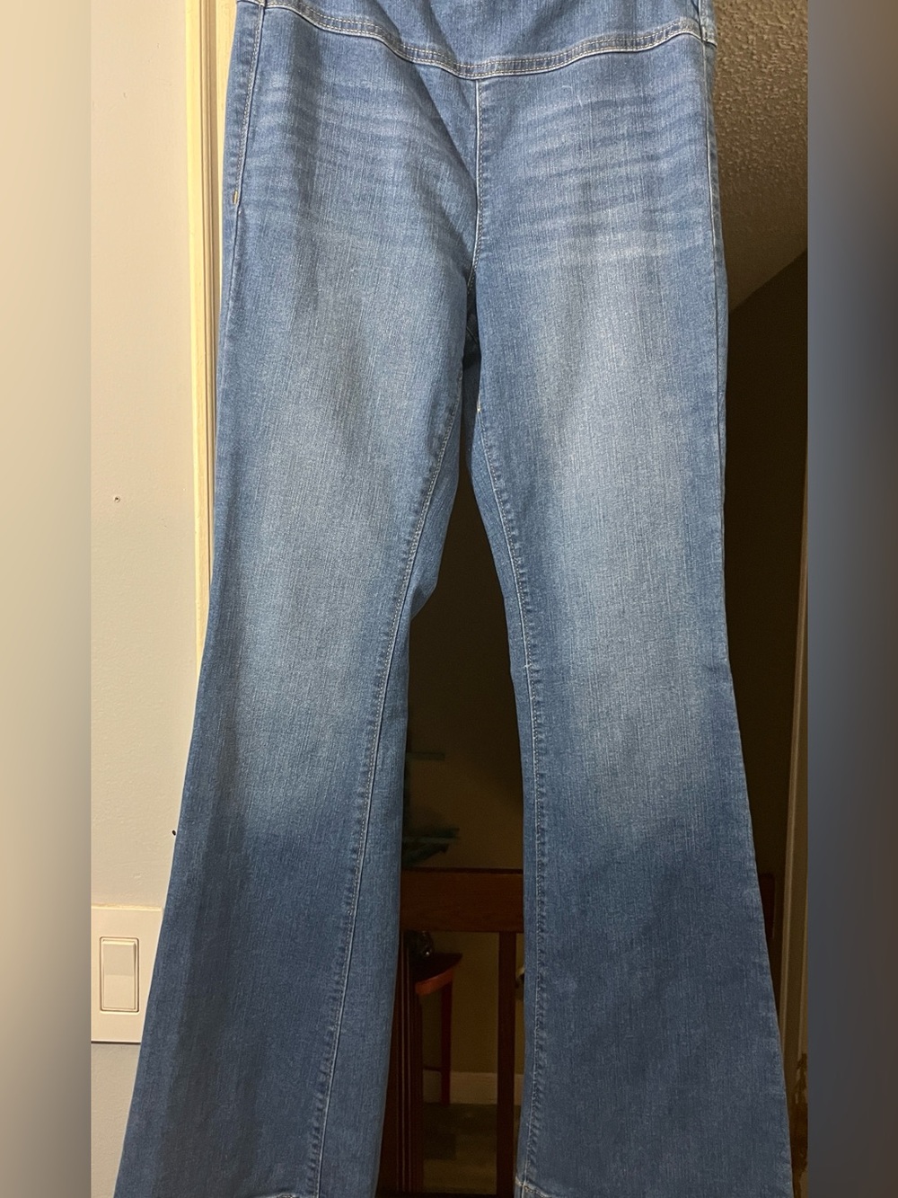 Sofia Jeans by Sofia Vergara Women's Bell Bottom Blue Jeggings - Stretch Denim